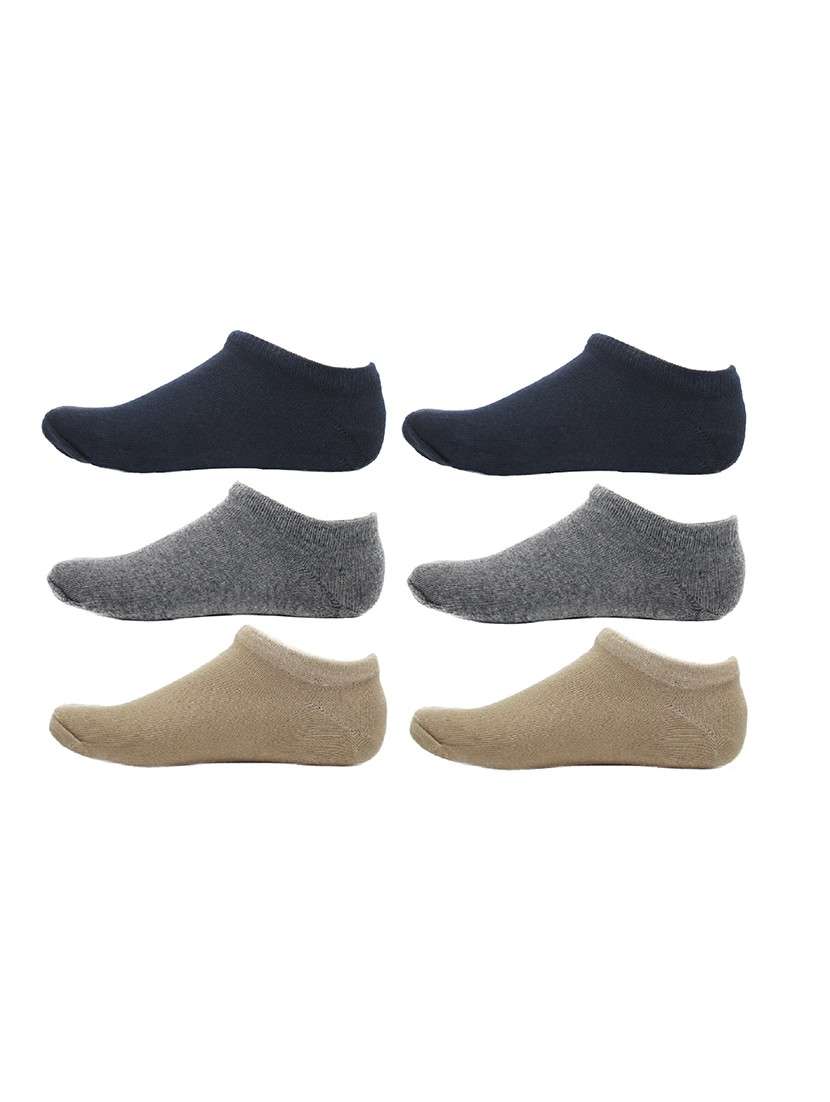 men pack of 3 solid ankle length  sock