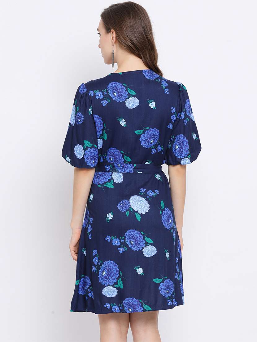 women's wrap floral dress - 17288481 - Standard Image - 2