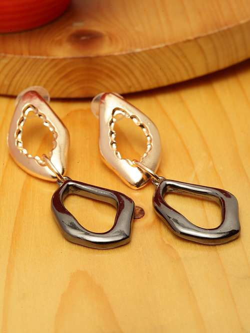 multi colored metal drop earring - 17289381 -  Standard Image - 0