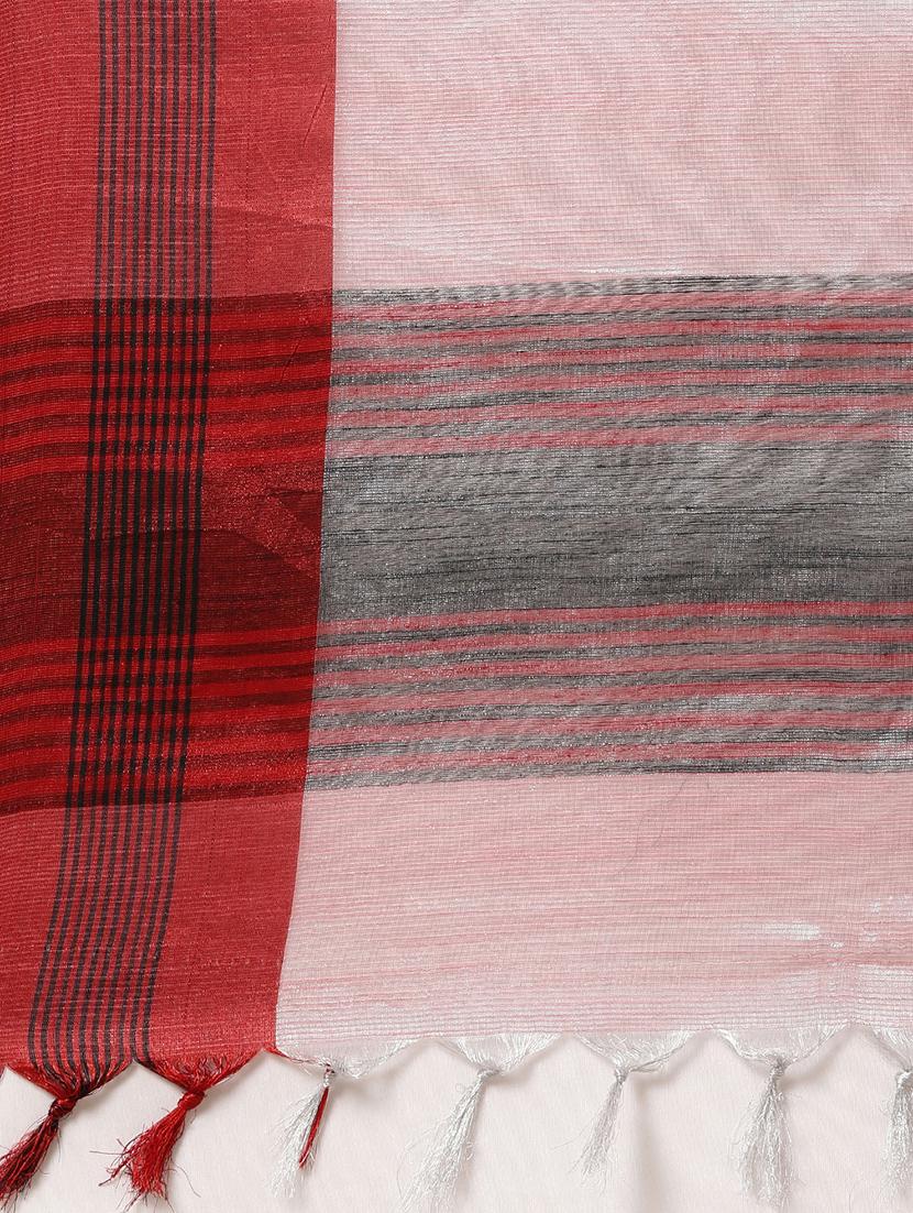 solid bordered saree - 17290146 - Standard Image - 2