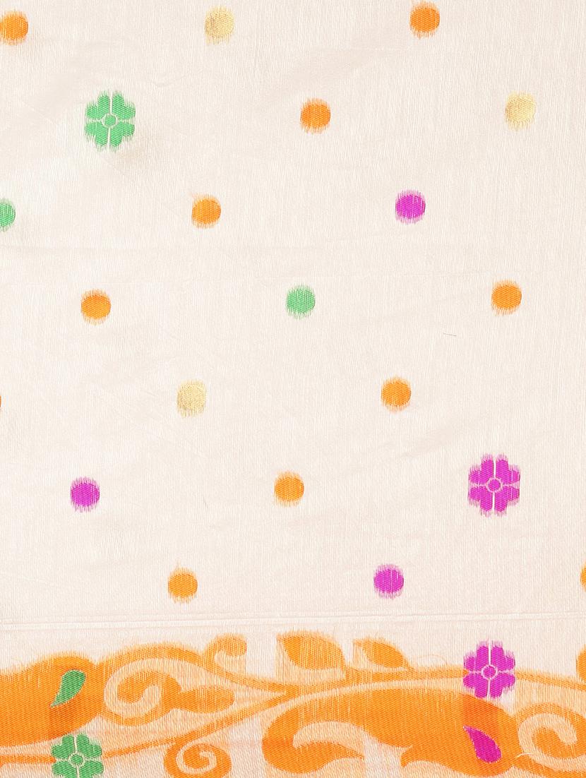 floral jamdani saree with blouse - 17290161 - Standard Image - 2