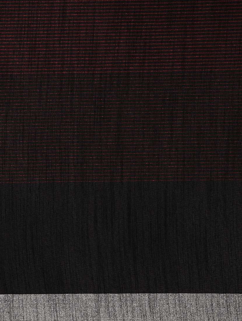 solid bordered saree with blouse - 17290173 -  Standard Image - 2