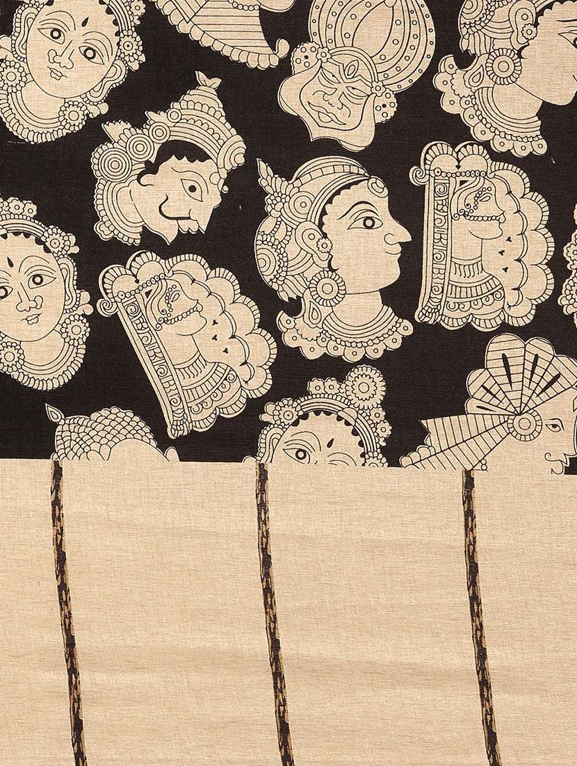 kalamkari chanderi saree with blouse - 17290175 -  Standard Image - 2