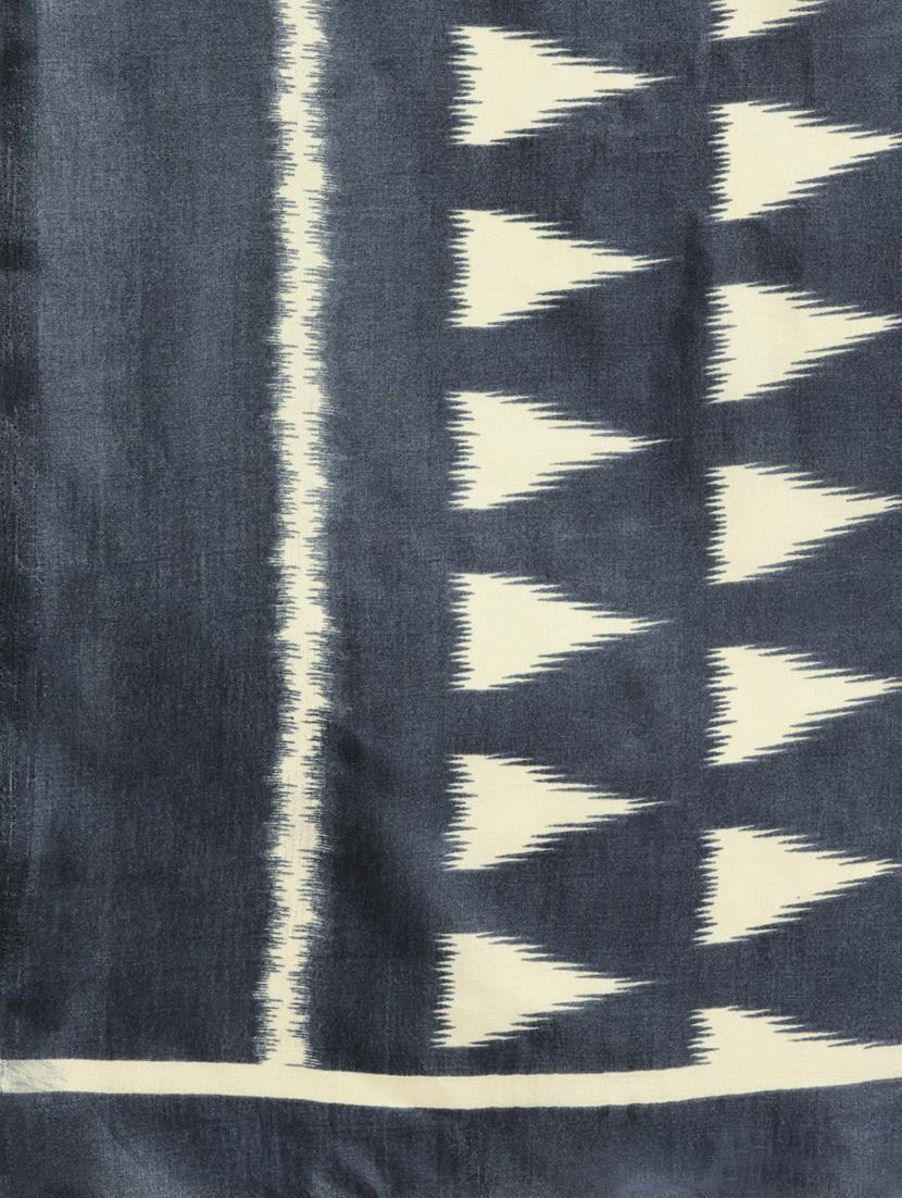 ikat printed saree with blouse - 17290271 - Standard Image - 2