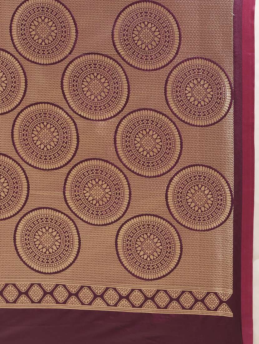 self design banarasi saree with blouse - 17290293 -  Standard Image - 2