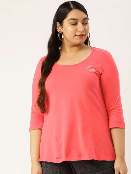 women's plain round neck t-shirt - 17291050 -  Standard Image - 0