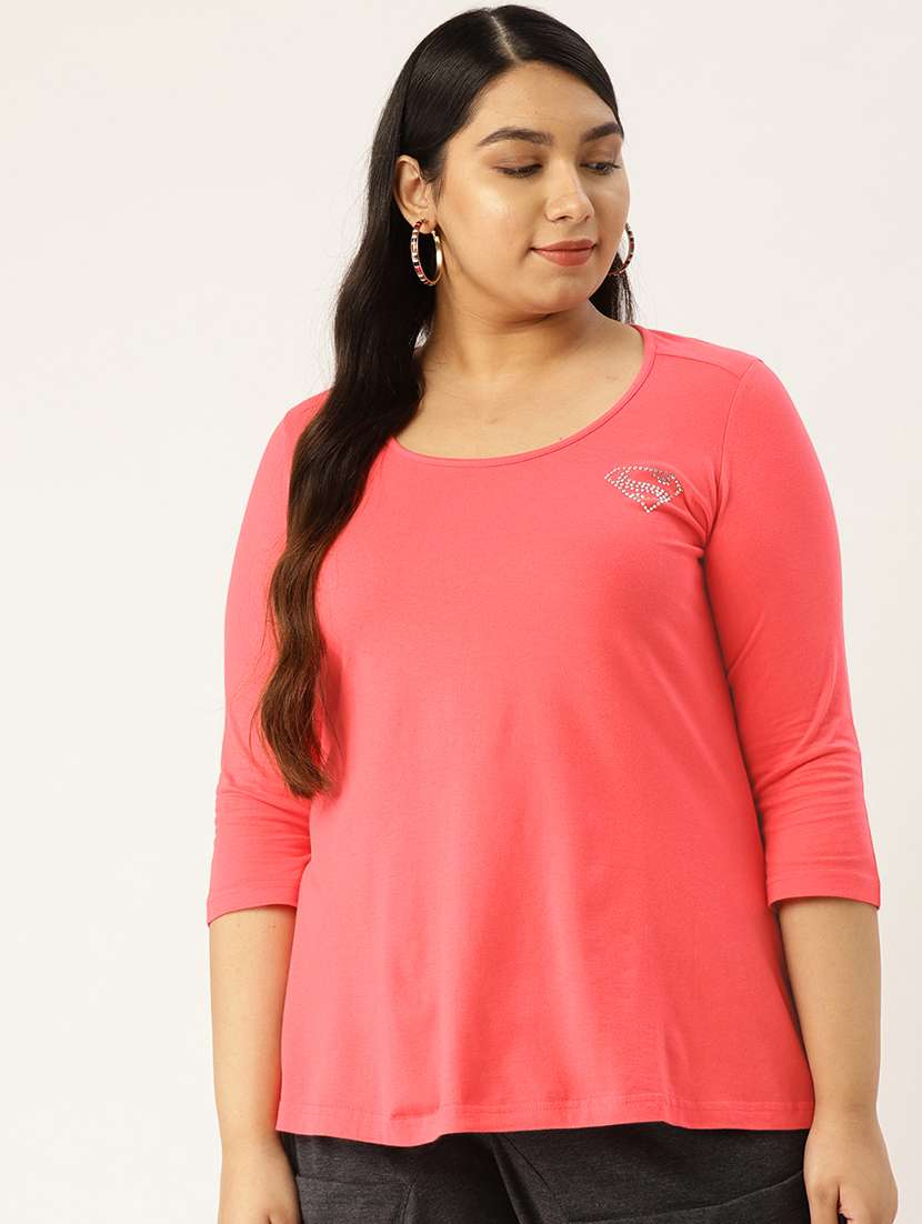 women's plain round neck t-shirt