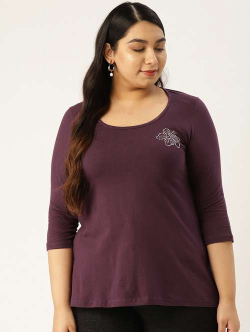 women's plain round neck t-shirt - 17291051 -  Standard Image - 0