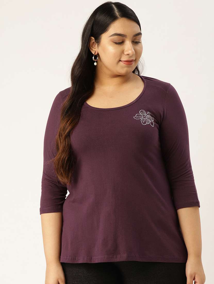 women's plain round neck t-shirt