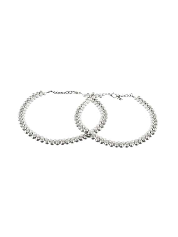 silver brass anklet anklets 