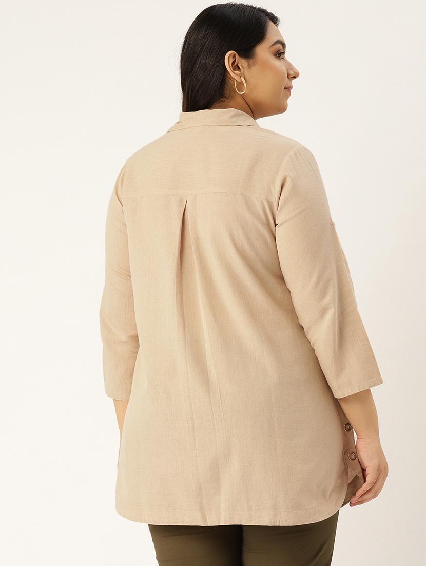 solid plus shirt - 17291166 - Standard Image - 2