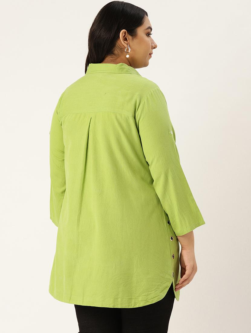 solid plus shirt - 17291169 - Standard Image - 2