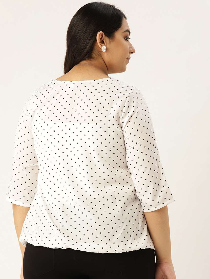 women's ruffle v neck top - 17292085 -  Standard Image - 2