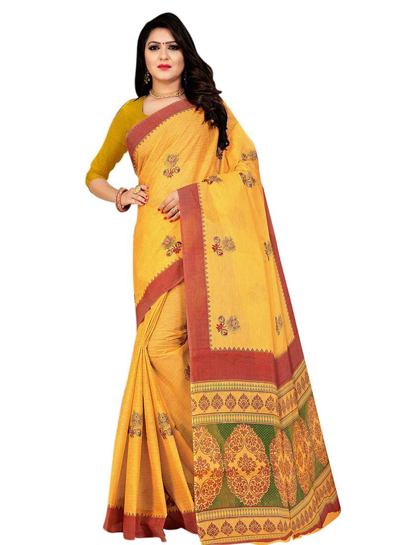 floral jamdani saree with blouse