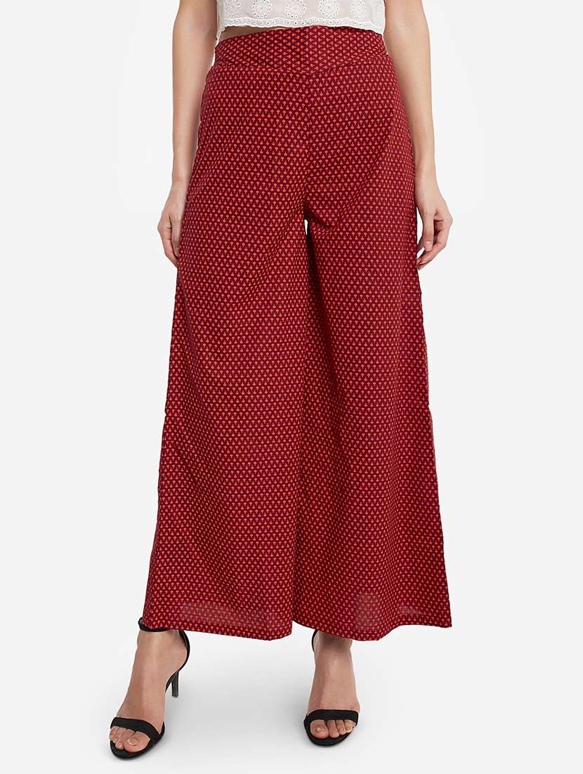 high rise flared palazzo 