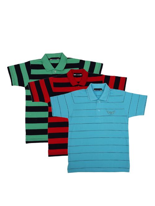 pack of 3 multi colored cotton t-shirt100 - 17295260 - Standard Image - 0
