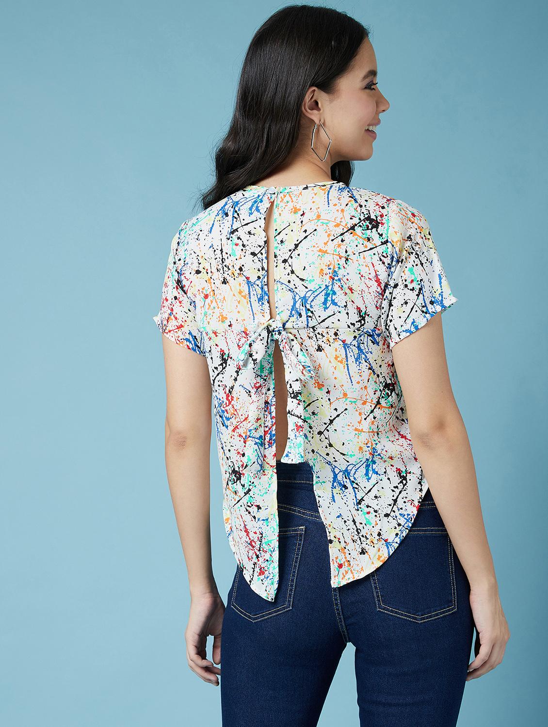 color splash crop top - 17295720 - Standard Image - 2