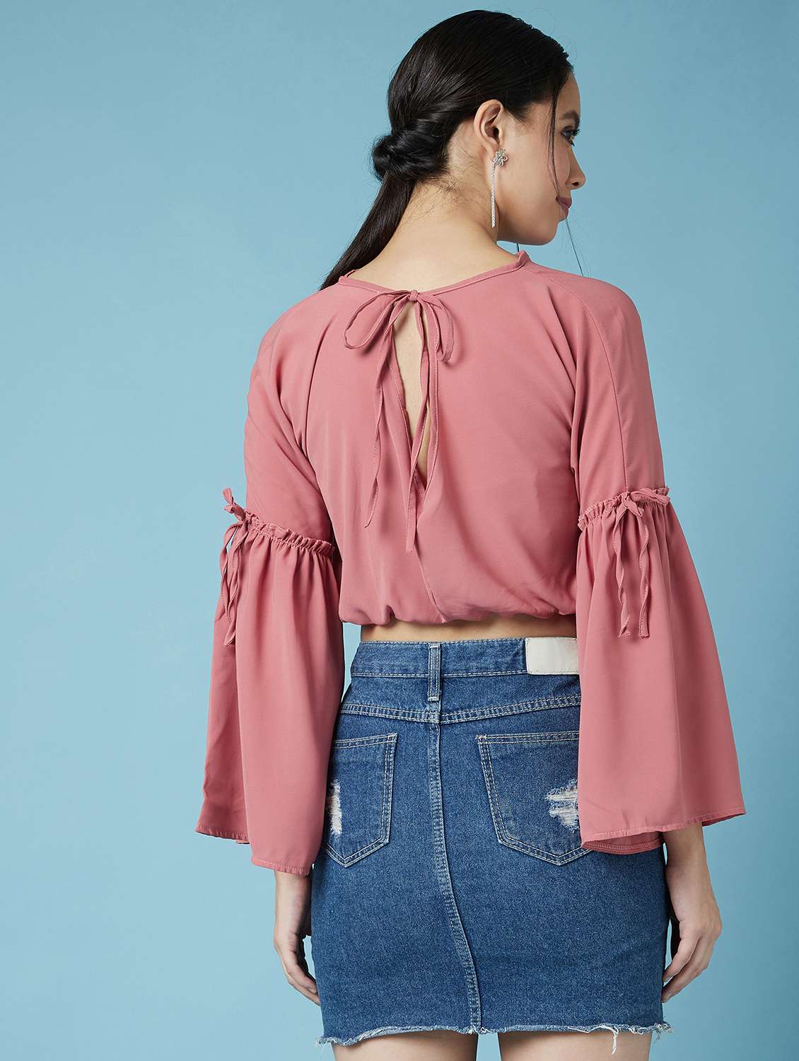 bell sleeves blosuon top - 17295723 - Standard Image - 2