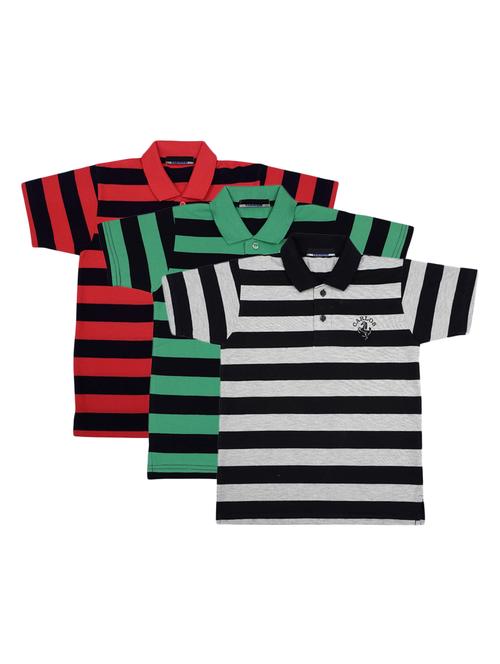 pack of 3 multi colored cotton t-shirt - 17297303 - Standard Image - 0