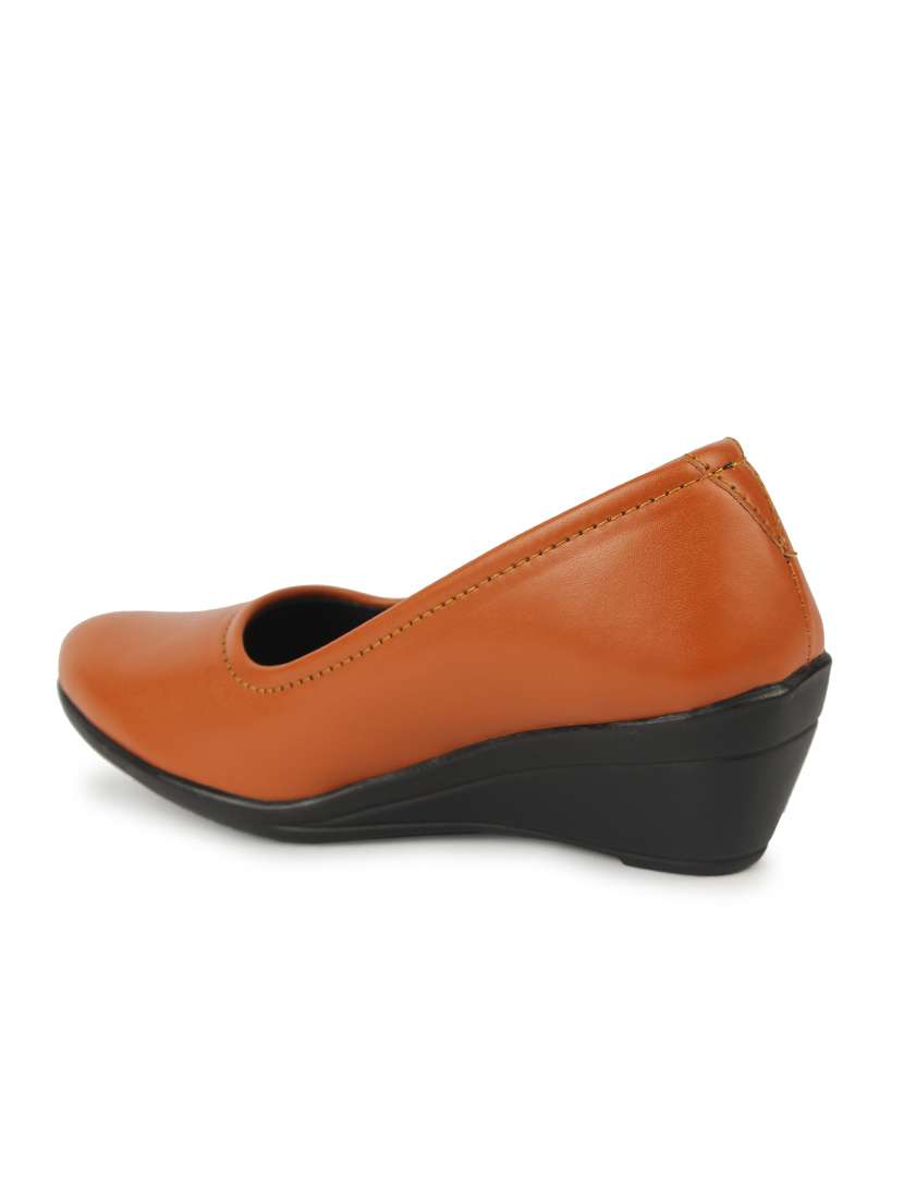 tan slip on pumps - 17299343 -  Standard Image - 2