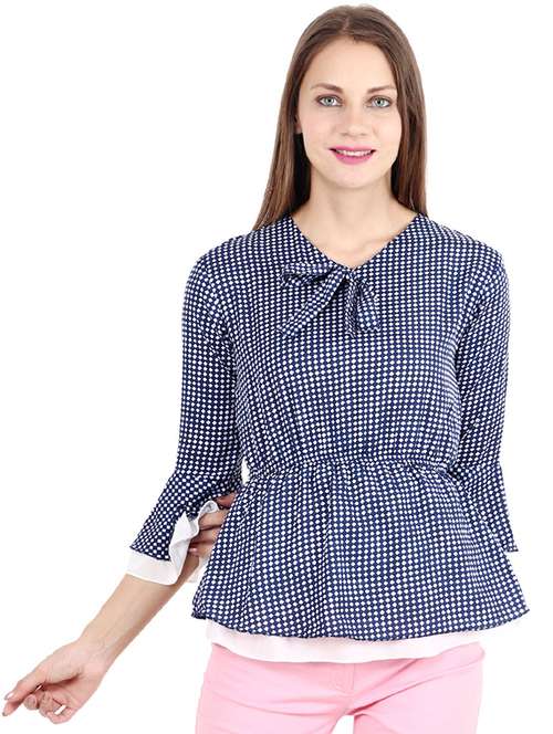 women's layered v neck top - 17299719 -  Standard Image - 0