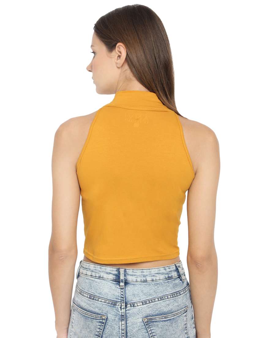 women's crop halter neck top - 17300183 -  Standard Image - 2
