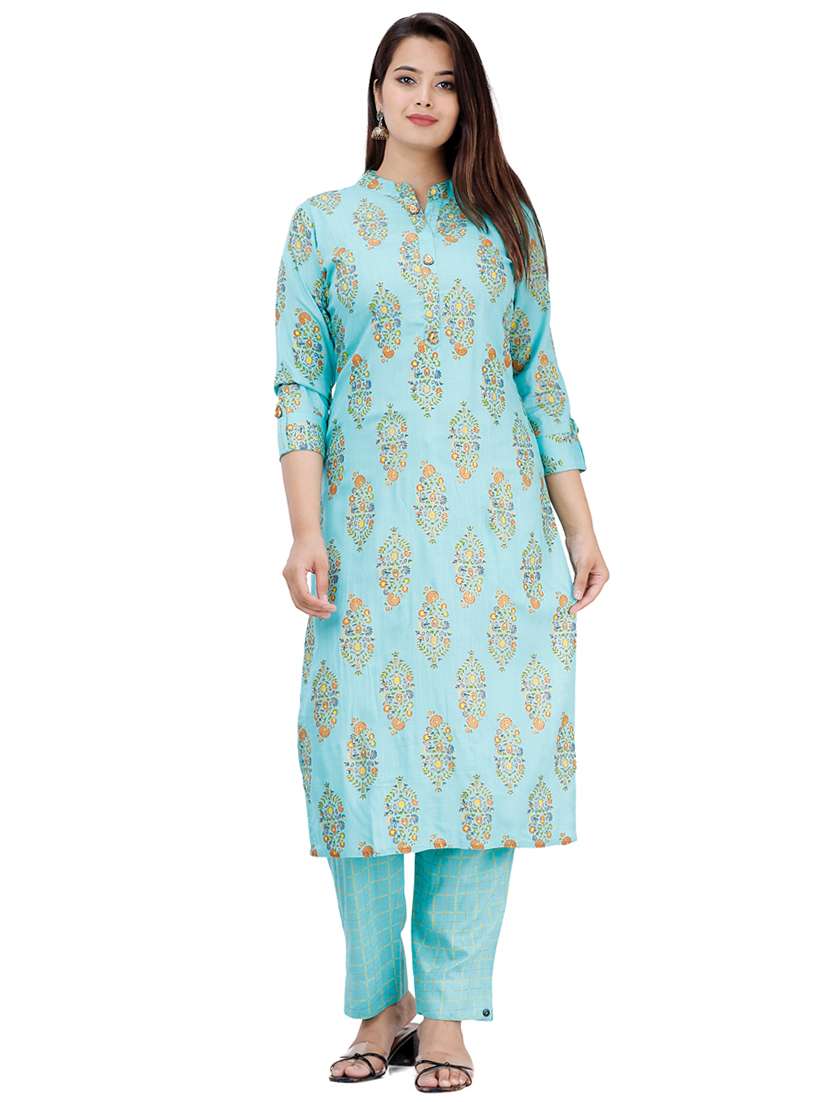 printed kurta pant set