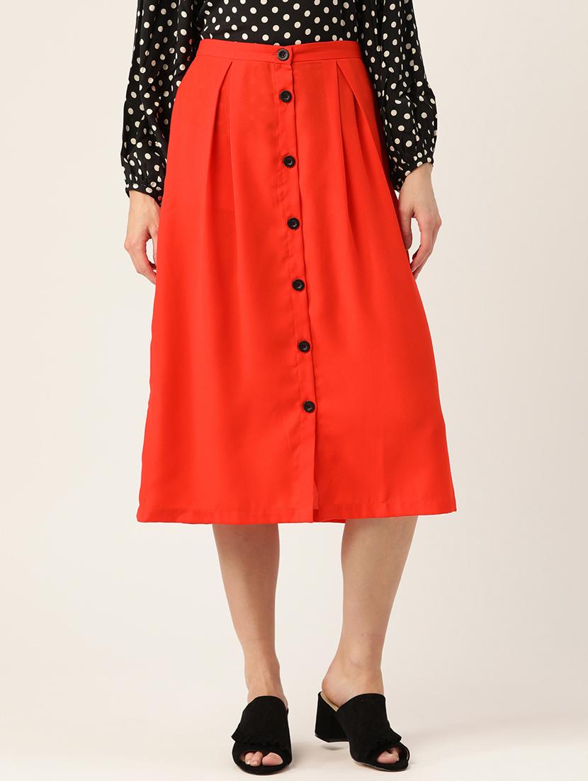 button up a-line skirt - 17325200 - Zoom Image - 0