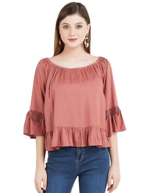 women's straight boat neck top - 17325366 -  Standard Image - 0