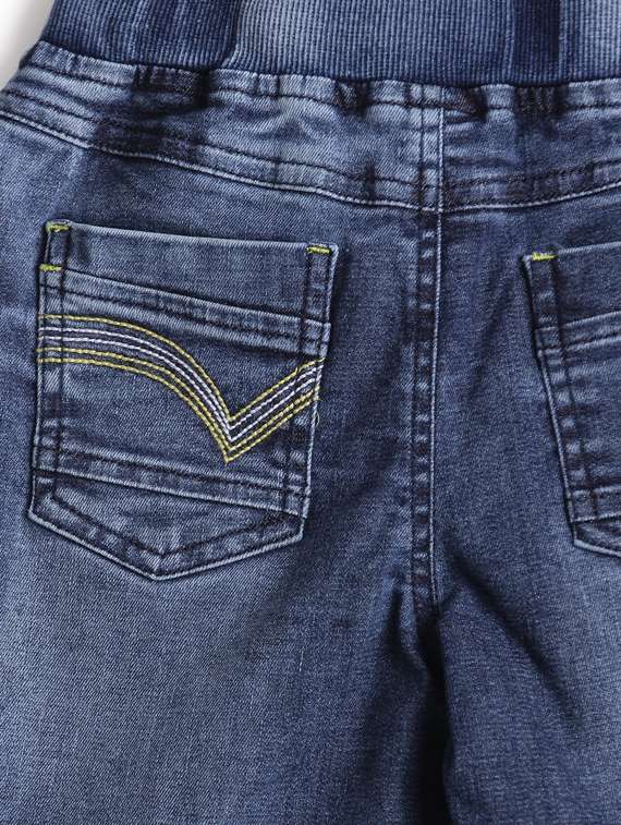 blue denim three fourth - 17326282 -  Standard Image - 2