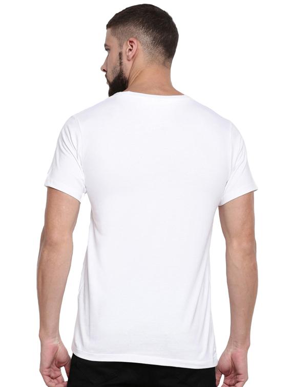white front print t-shirt - 17327475 - Standard Image - 2