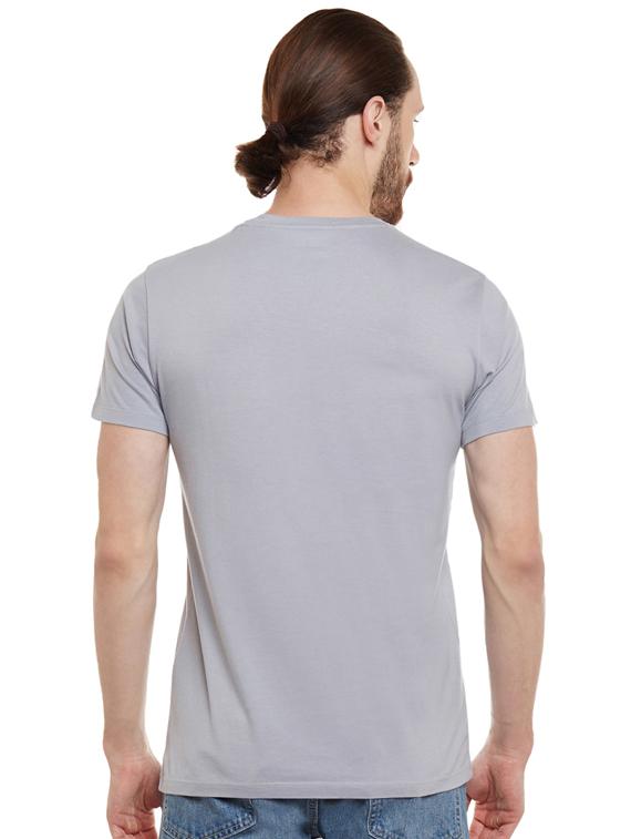 grey front print t-shirt - 17327476 - Standard Image - 2
