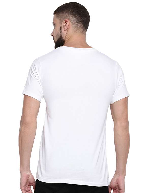 white front print t-shirt - 17327485 - Standard Image - 2