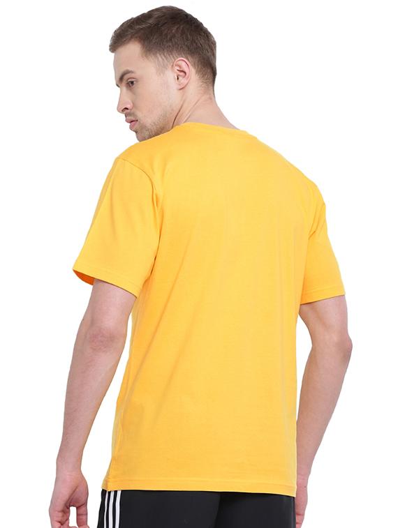 yellow front print t-shirt - 17327517 - Standard Image - 2