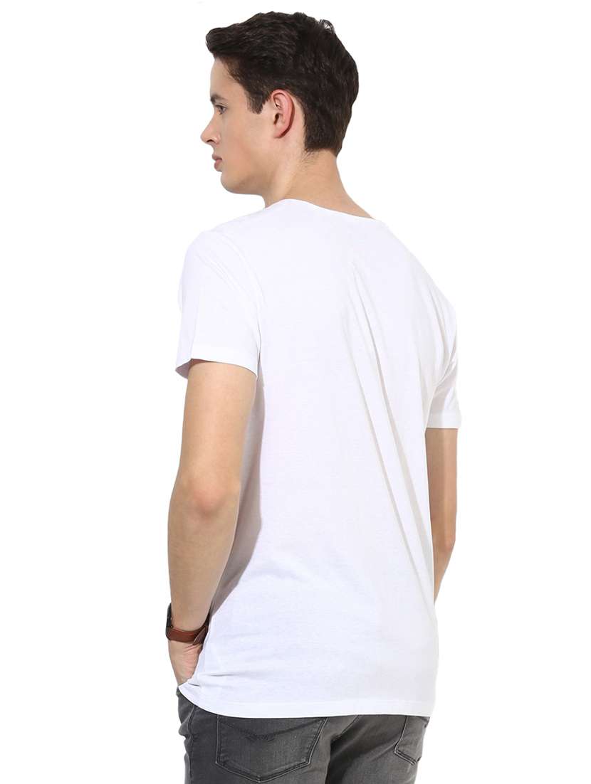 white front print t-shirt - 17327523 - Standard Image - 2
