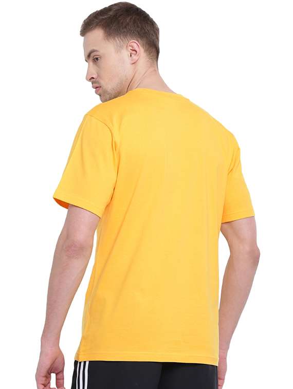 yellow chest print t-shirt - 17327558 - Standard Image - 2