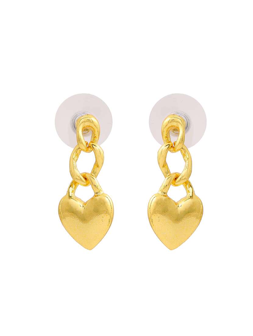 gold metal chandellier earring - 17327578 - Standard Image - 2