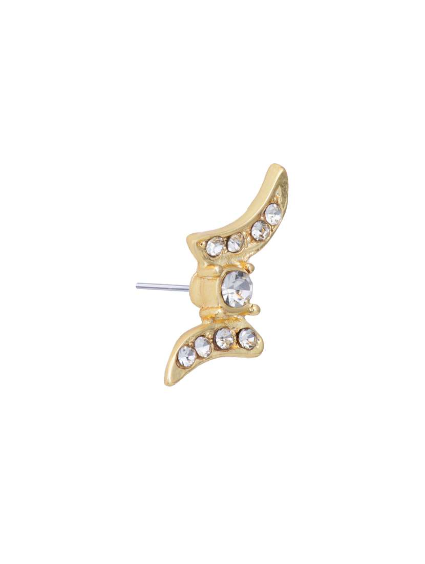 white metal studs earring - 17327598 -  Standard Image - 2