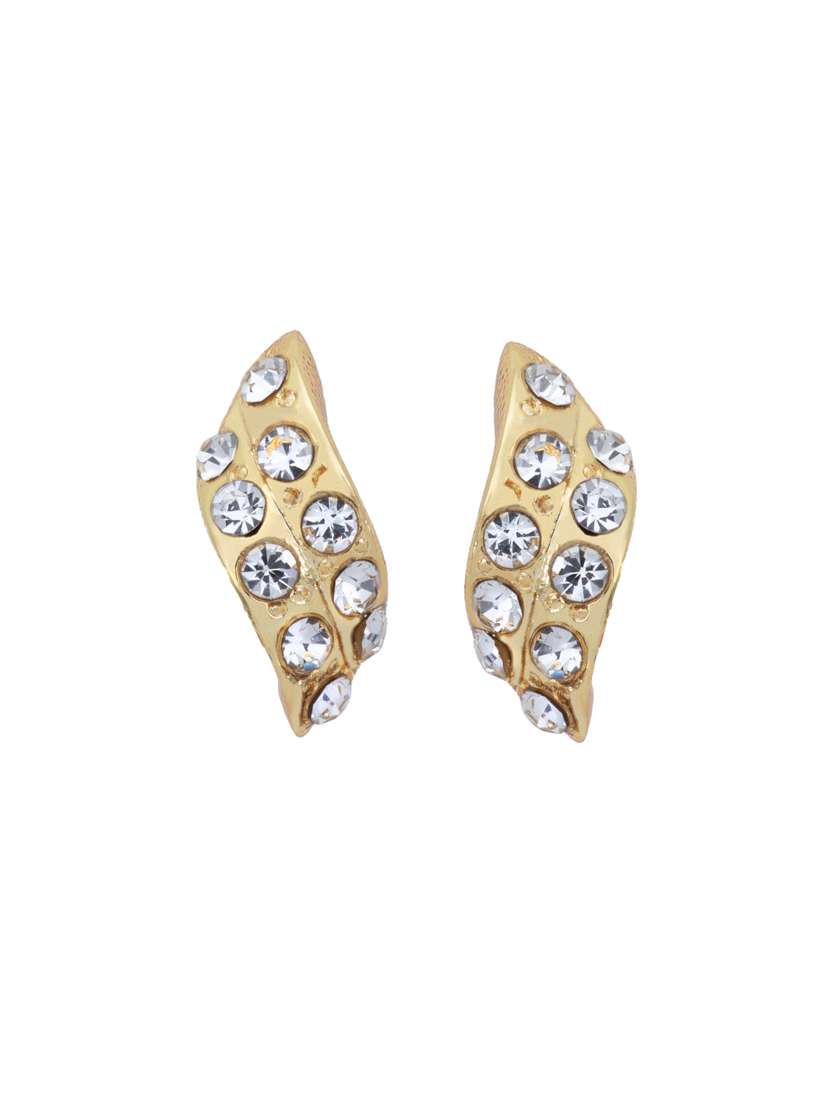 white metal studs earring - 17327599 -  Standard Image - 2