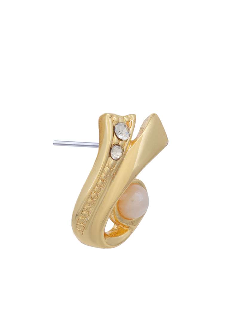 white metal studs earring - 17327600 -  Standard Image - 2