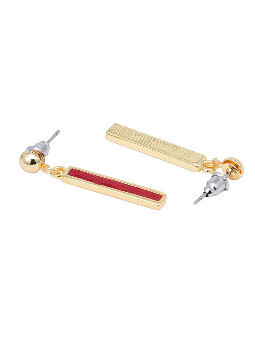 red metal drop earring - 17327616 -  Standard Image - 2