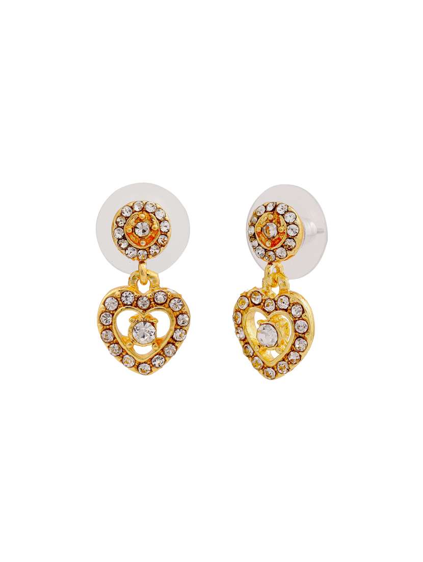 white metal drop earring - 17327641 -  Standard Image - 2