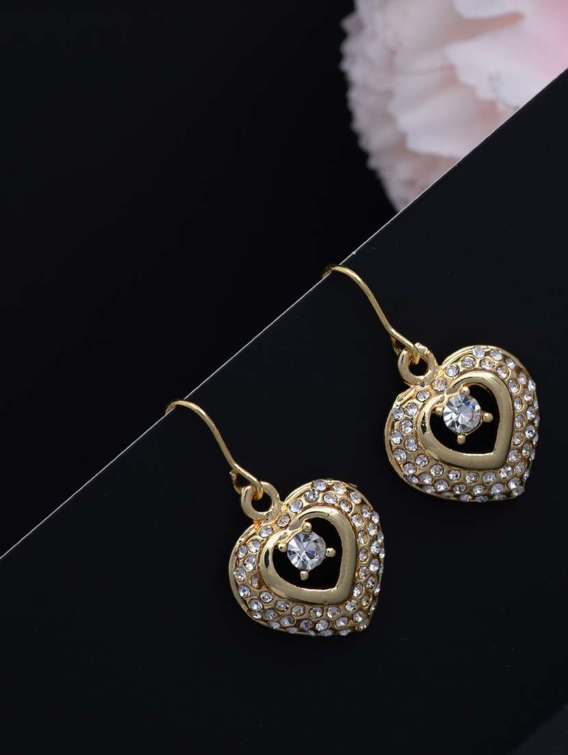 gold metal drop earring