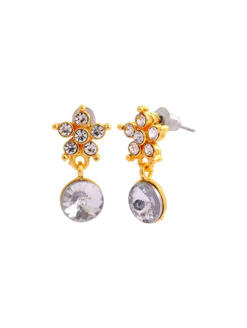 silver metal drop earring - 17327692 -  Standard Image - 2