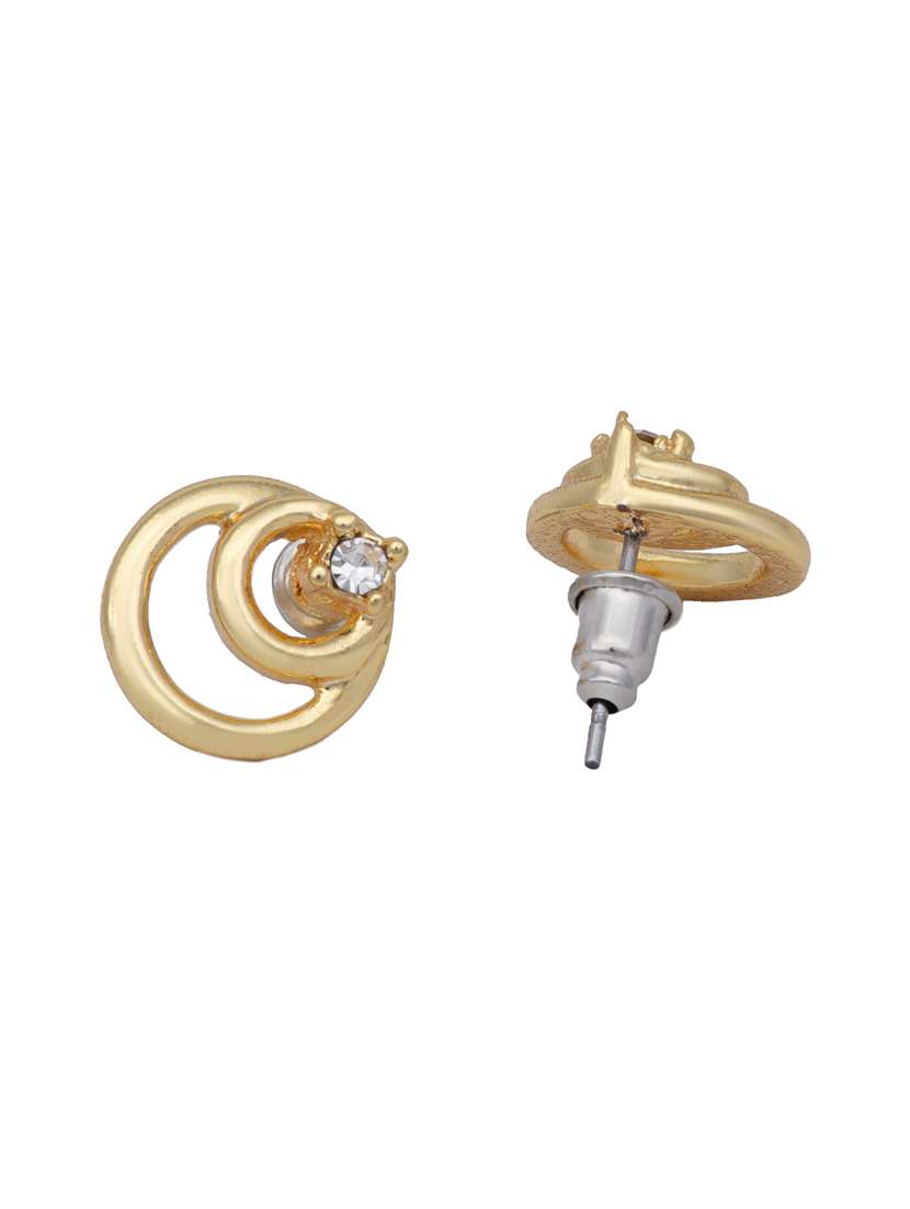 white metal studs earring - 17327725 - Standard Image - 2