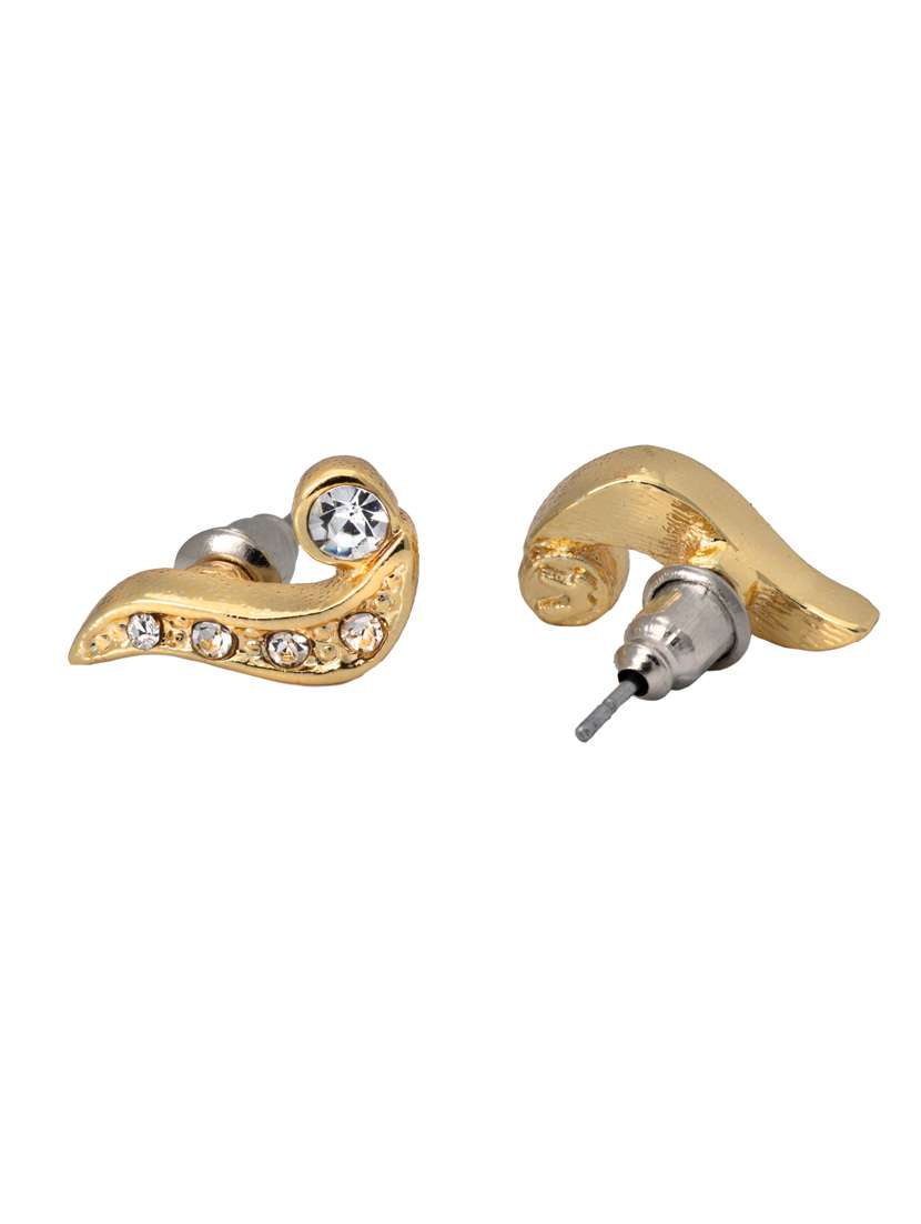 white metal studs earring - 17327737 - Standard Image - 2