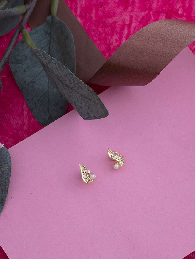 gold metal studs earring