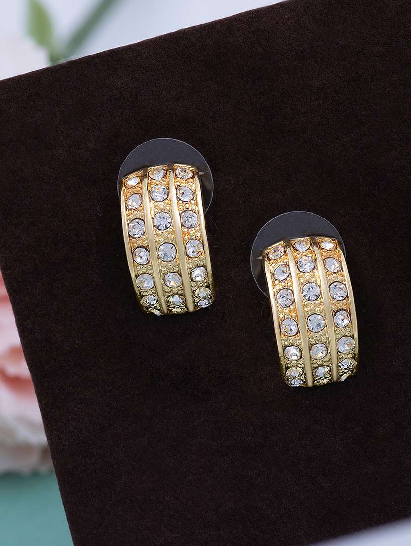 gold metal studs earring