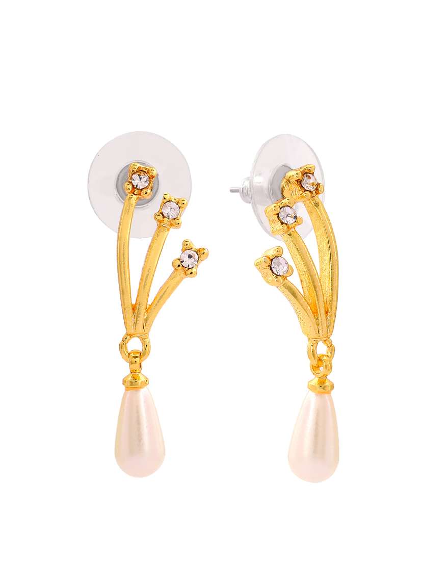 Gold Metal Drop Earring