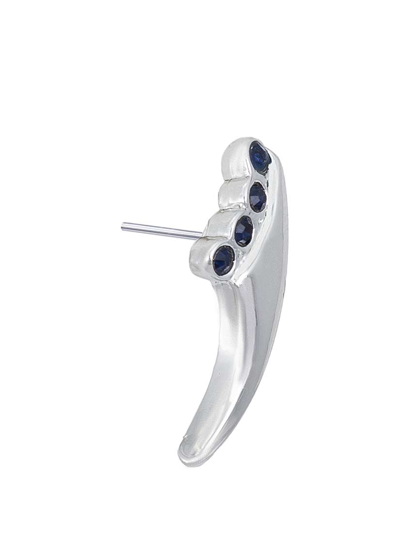 blue metal studs earring - 17327783 -  Standard Image - 2